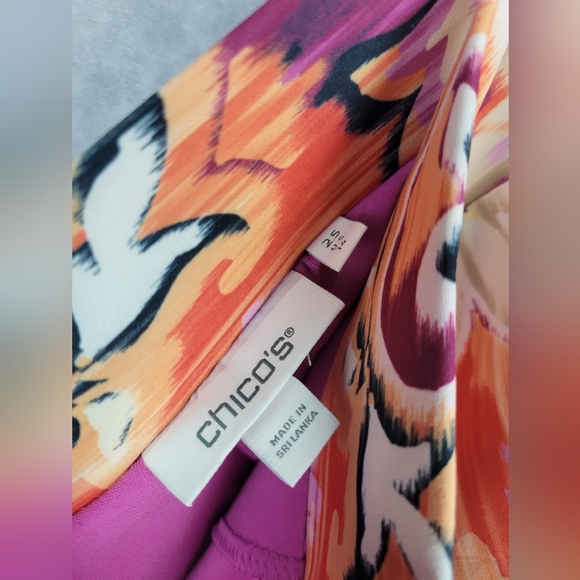 CHICO'S Skort Paisley‎ Print Active Athleisure Golf Tennis Multicolor Size 14 - Picture 8 of 10
